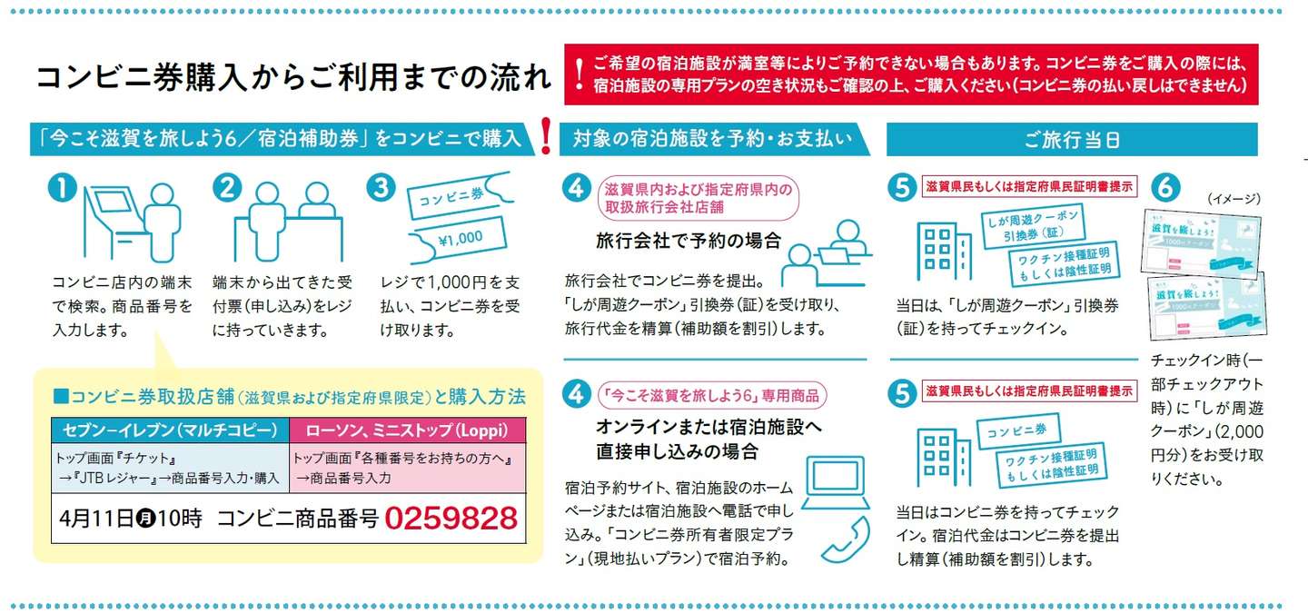 県民割「今こそ滋賀を旅しよう！第6弾」滋賀県宿泊割引プランについて  