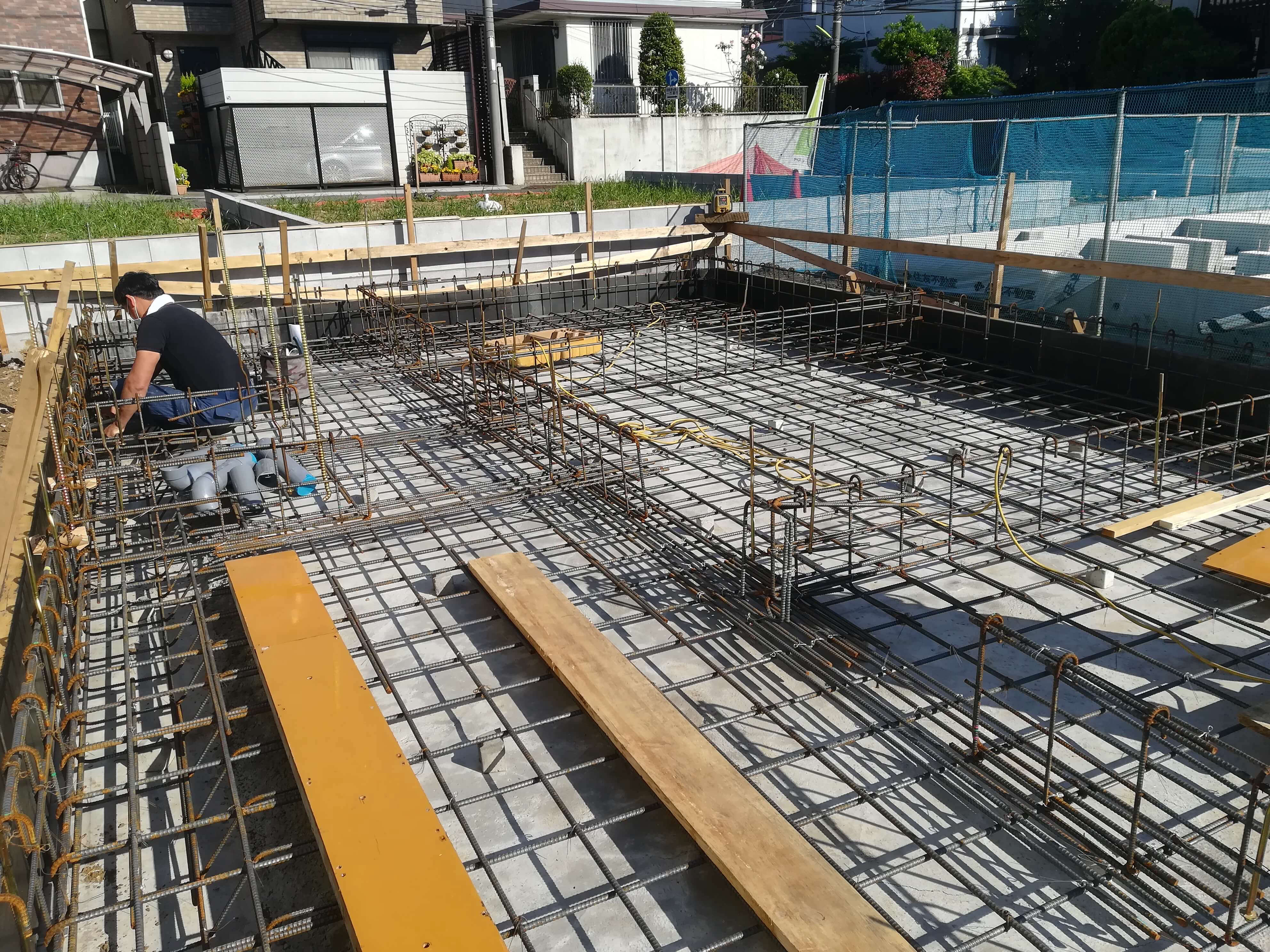 地下車庫付き住宅 配筋検査 Blog 幸田真一建築設計事務所