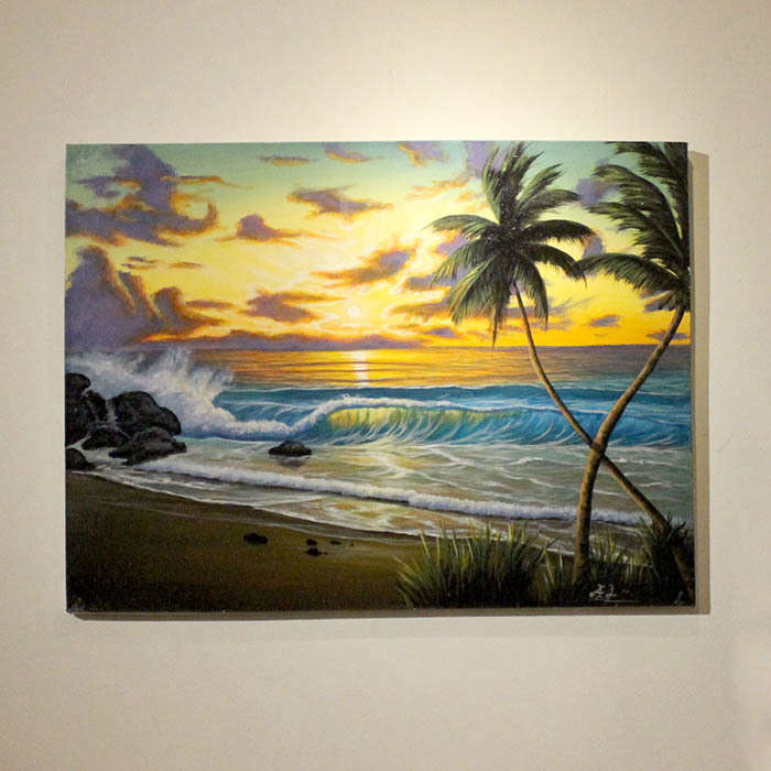 絵画バリ島 サンセットビーチ - 美術品
