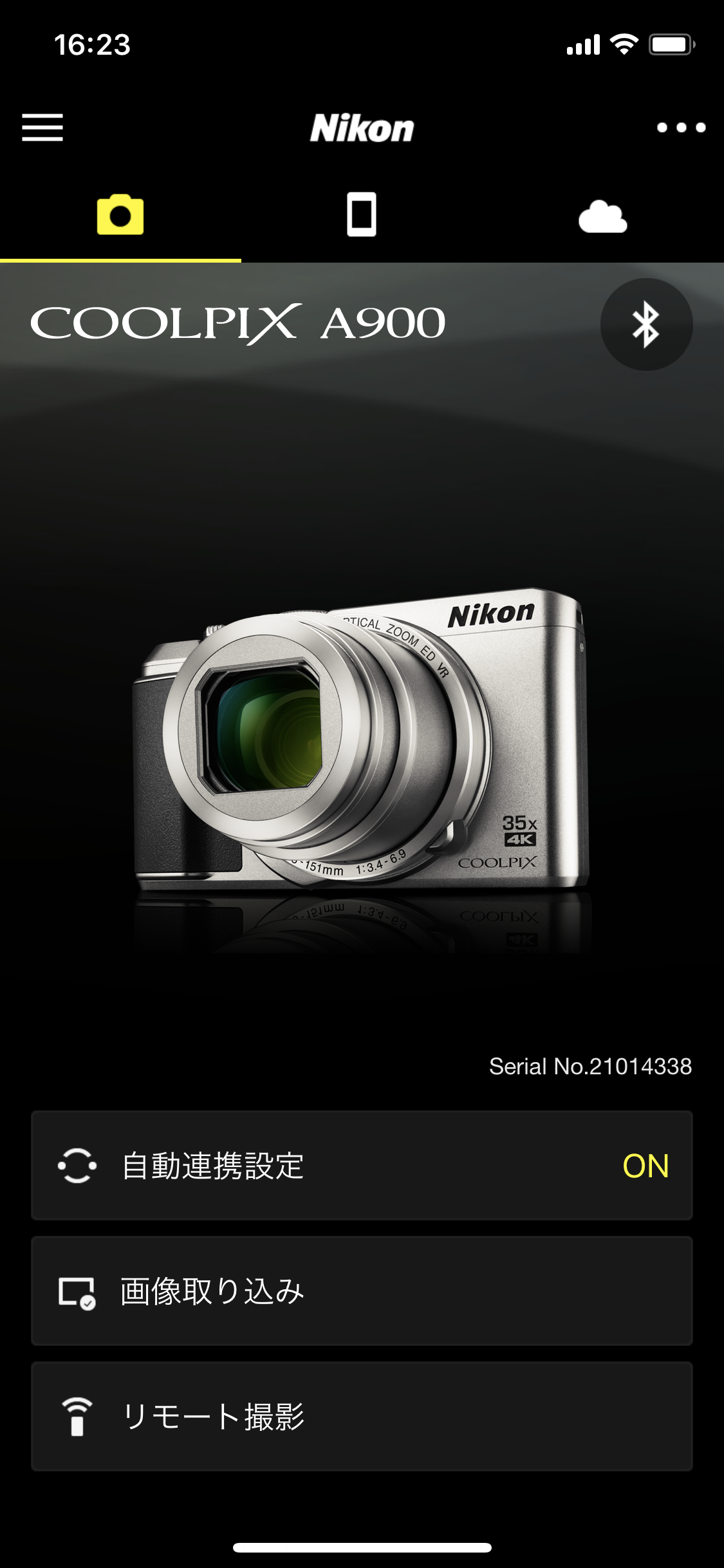 Nikon Coolpix A900 が Iphonexに繋がらない A D W Boss Photoblog Active Dream World Web Site