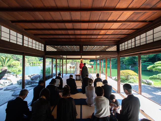 栗林公園 菊月亭 にて結婚式が執り行われました Blog News 神社婚 Com 神社での結婚式