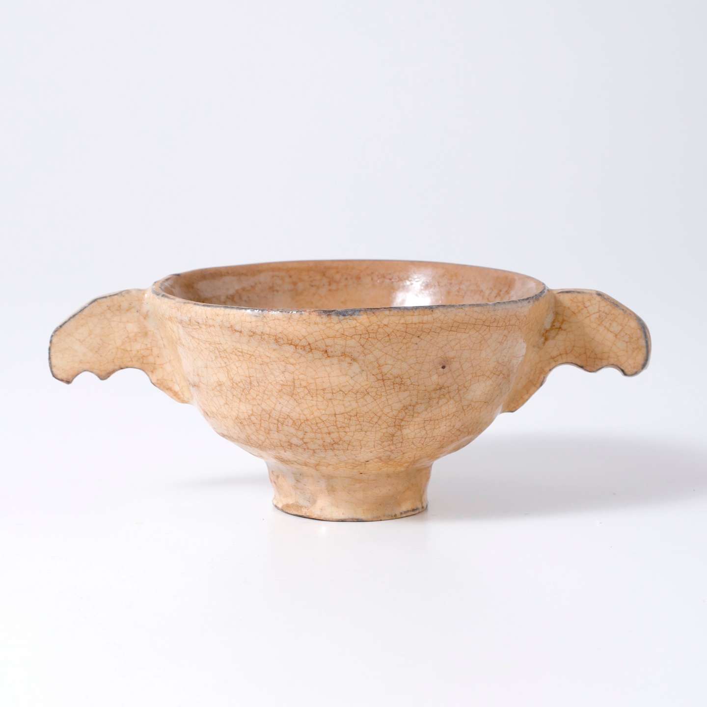 李朝粉引耳杯 | 酒の器 | 利菴アーツコレクション