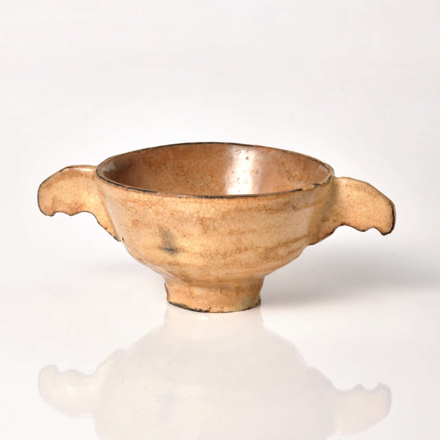 李朝粉引耳杯 | 酒の器 | 利菴アーツコレクション