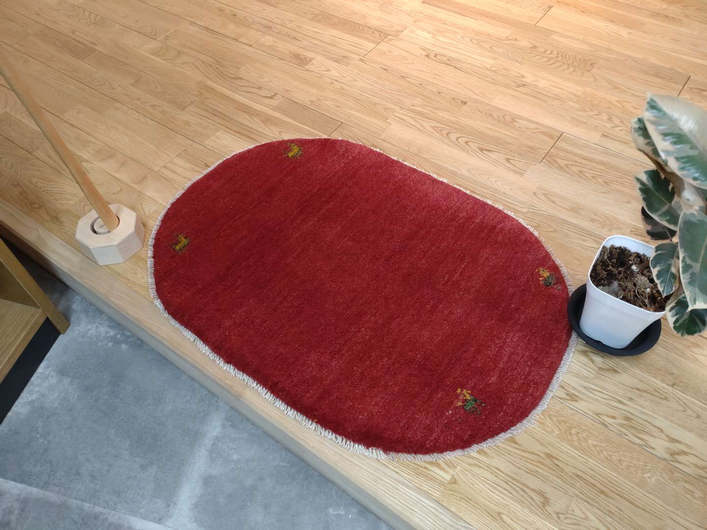 新作‼️ウールギャベ 手織り164×233cm リビングサイズ 物悲し 上質 