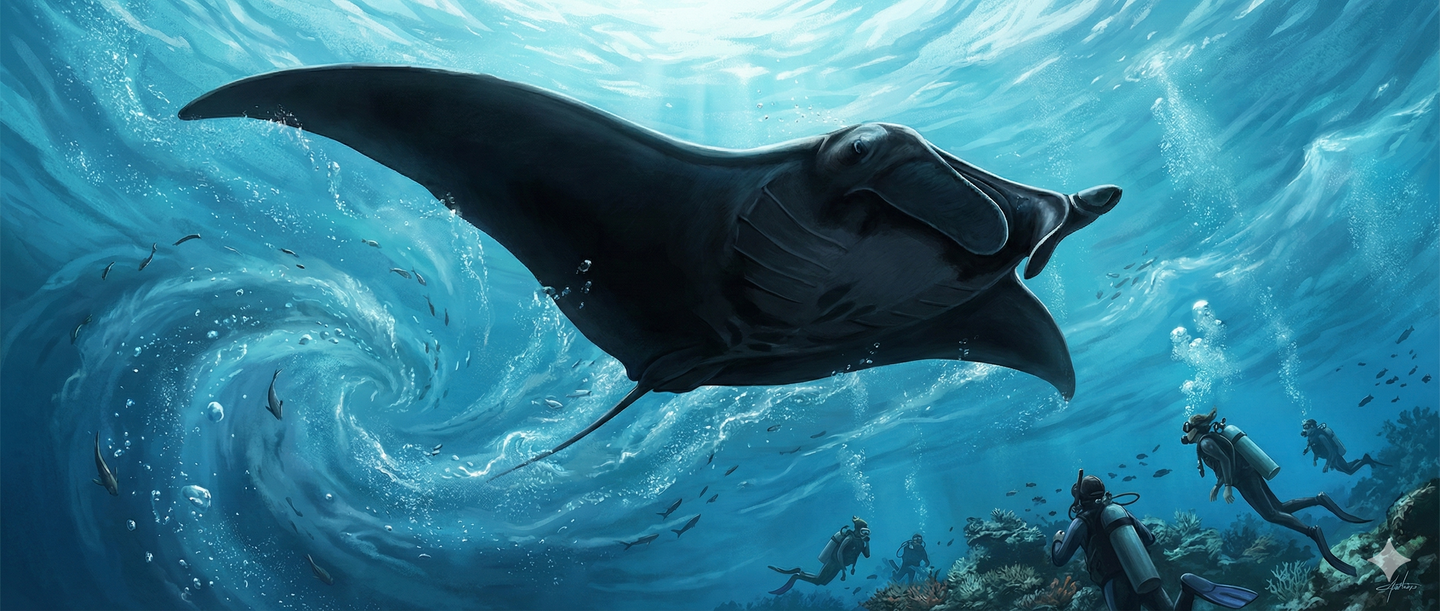 深呼吸して、今週も優雅に泳ぎだそう in Nusa Penida | Poni Divers