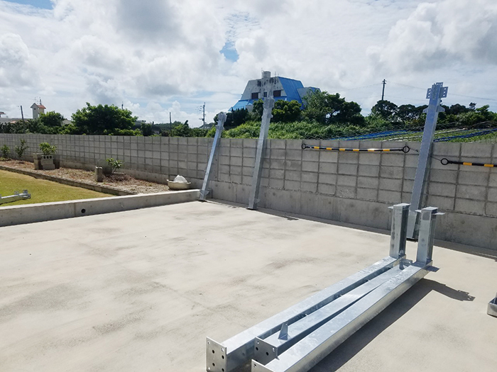 鉄骨カーポート新設工事 糸満市 四季彩ペイントの施工事例 四季彩ペイント