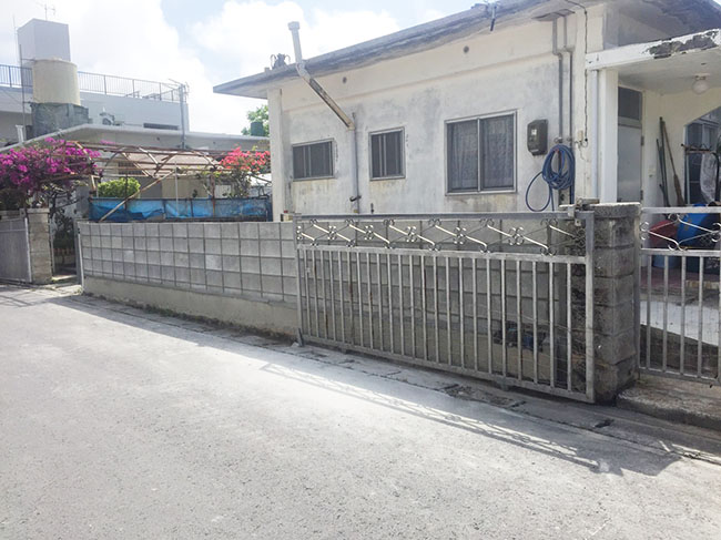 土間打ちブロック塀補修 施工事例 四季彩ペイントは沖縄のなんでもリフォーム会社