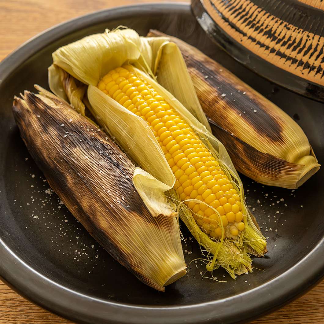 ふっくらさん】とうもろこしの蒸し焼き | 長谷園のwebレシピ | 長谷園