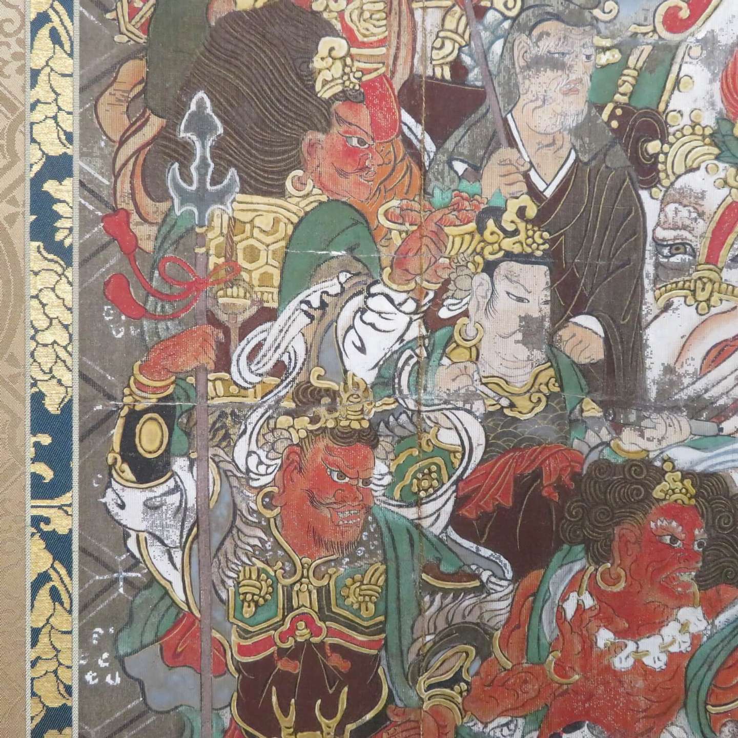 十六大善神図の掛軸修理 | ブログ | 掛軸・額・屏風などの表装は愛知県