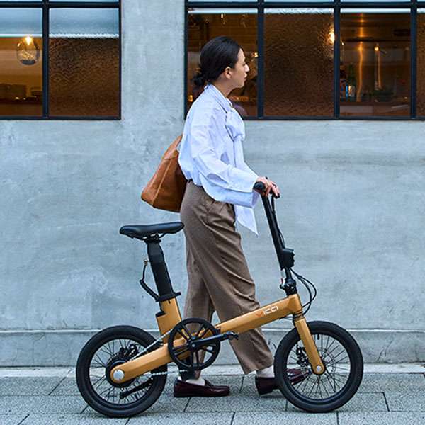 小さい電動自転車の試乗車をお借りしています | サイクルビータBLOG 