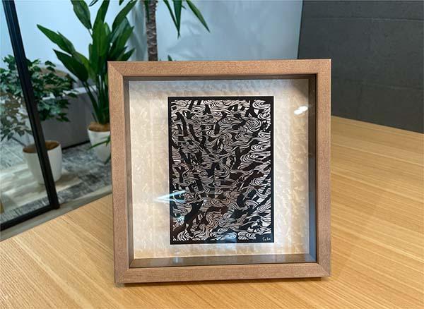ポツンと一軒家の切り絵です！ ポツンと一軒家の切り絵です！ ぽい