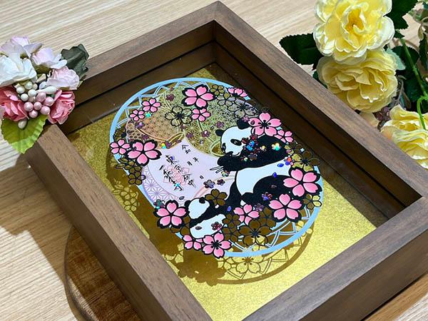 切り絵の一閑張り「お月見」値下げ 押絵ごよみ・十一月（秋色の古都）｜株式会社さくらほりきり