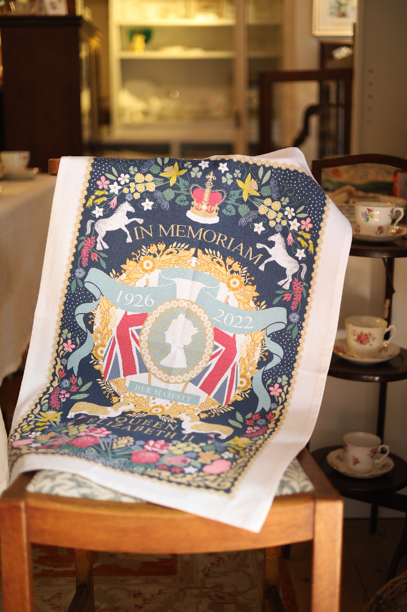エリザベス女王追悼ティータオル | FLORAL DIARY | FLORAL ANTIQUES