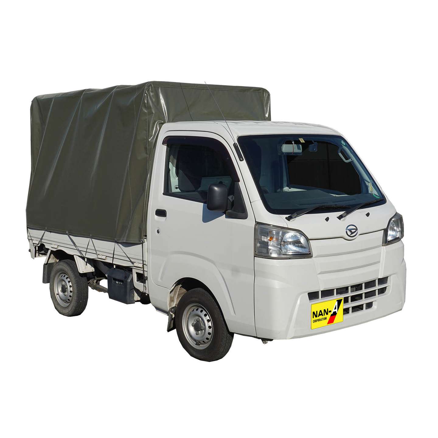 新商品（軽トラック幌セット 新色：オリーブドラブグリーン）の