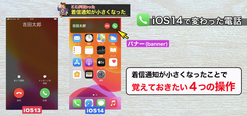 iOS14で変わった電話 ▶︎iPhoneSEで学ぶ操作の超基本#11 | ブログ 