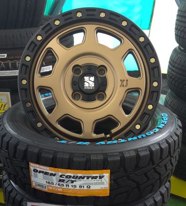 15インチホイールセット オープンカントリーR/T 165/65R15 滑川店 