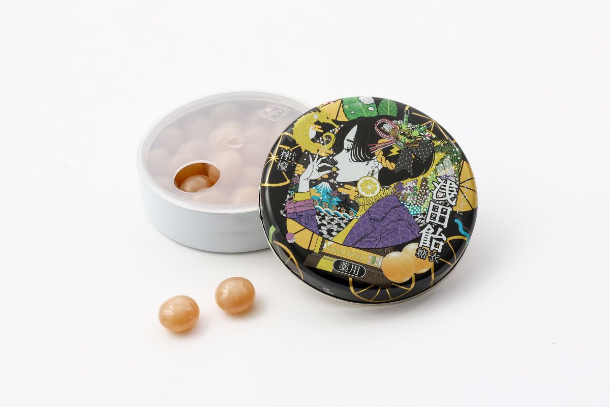 檸檬×2024年の干支・辰」デザインの浅田飴糖衣 限定缶を11月1日(水