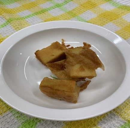高野豆腐のきな粉フレンチトースト | 給食レシピ | 京都市保育園連盟の