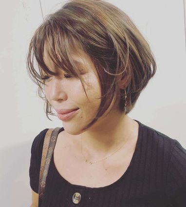 ショートボブヘア Kumiko S Hair Style ヘアメイクワッズ Hair Make W S 美容院 美容室 千駄ヶ谷駅徒歩2分