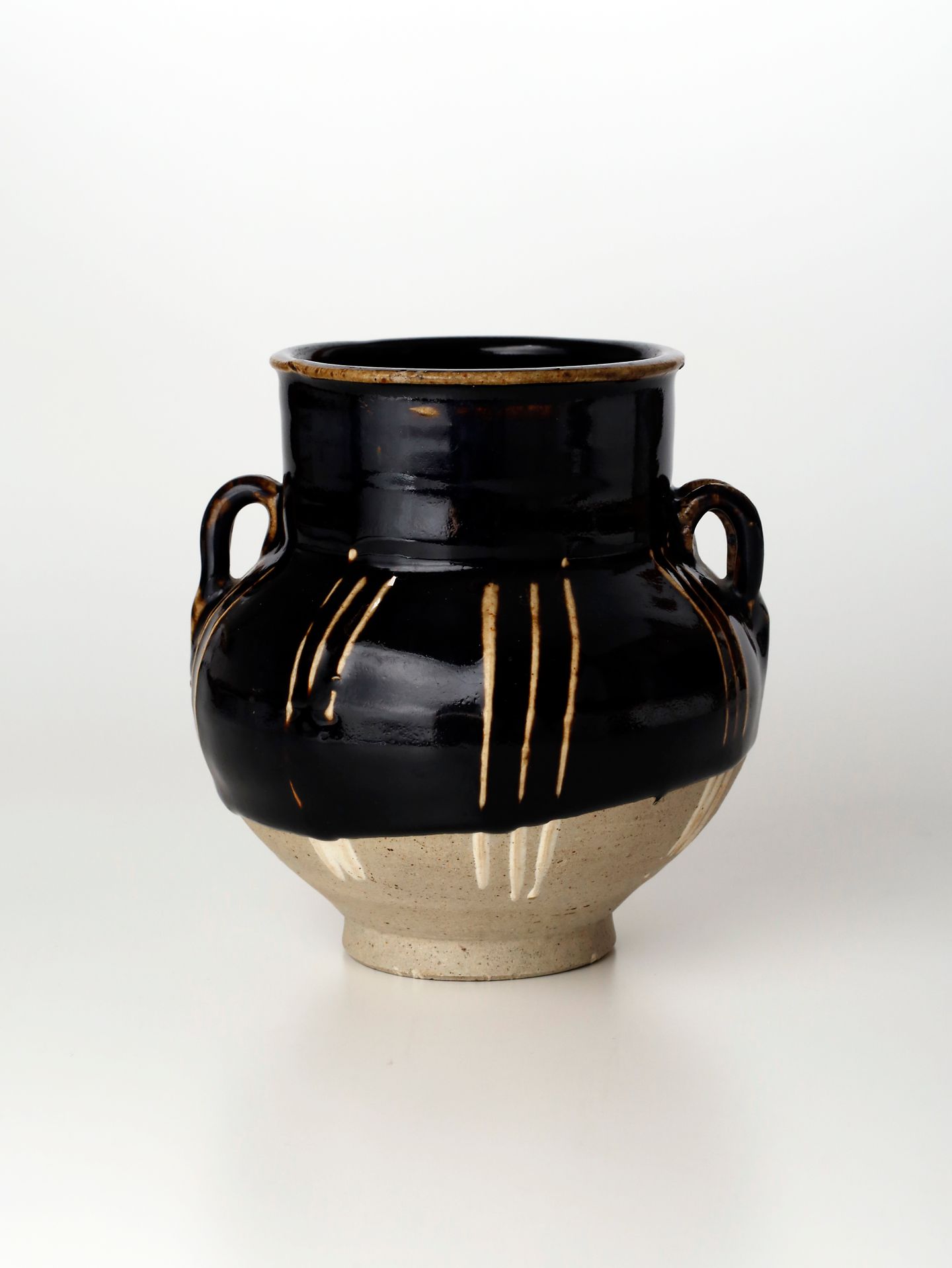 中国陶磁器　磁州窯　徳利型 磁州窯 中国古美術 骨董 宋~元 鉄絵鉢※6 磁州窯