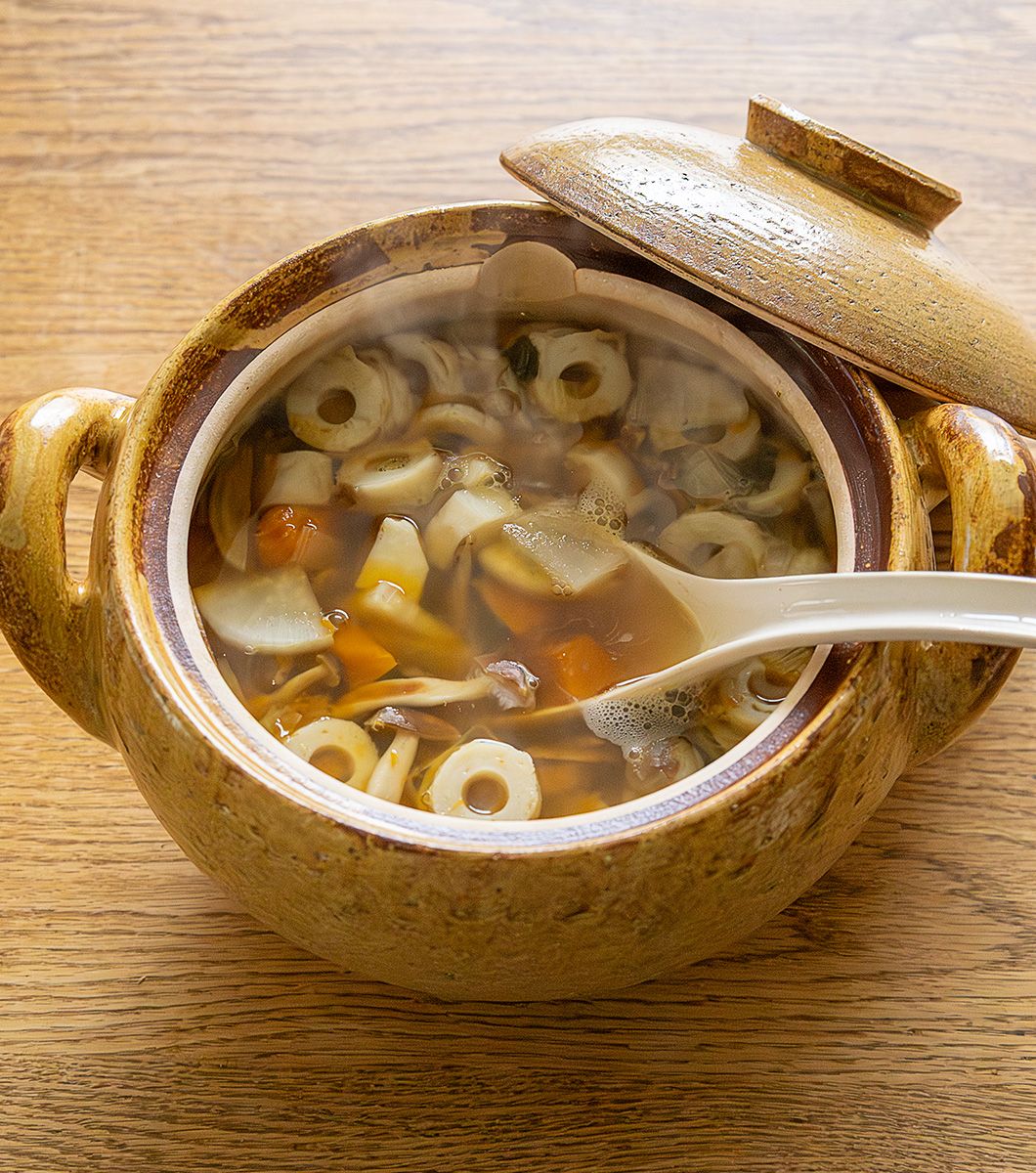 みそ汁鍋】お好みけんちん汁 | 長谷園のwebレシピ | 長谷園のwebレシピ