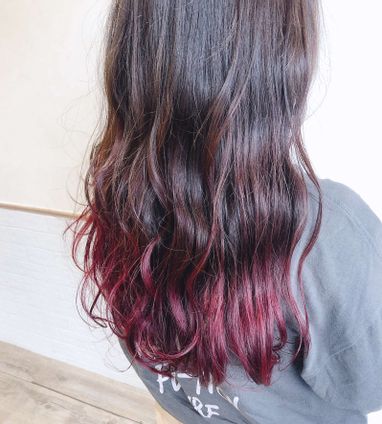 チェリーピンクグラデーション Engaro Journal Organic Salon Engaro Osaka