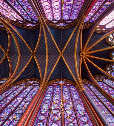 サント・シャペル：Sainte Chapelle Paris（2階の大ステンドグラス群