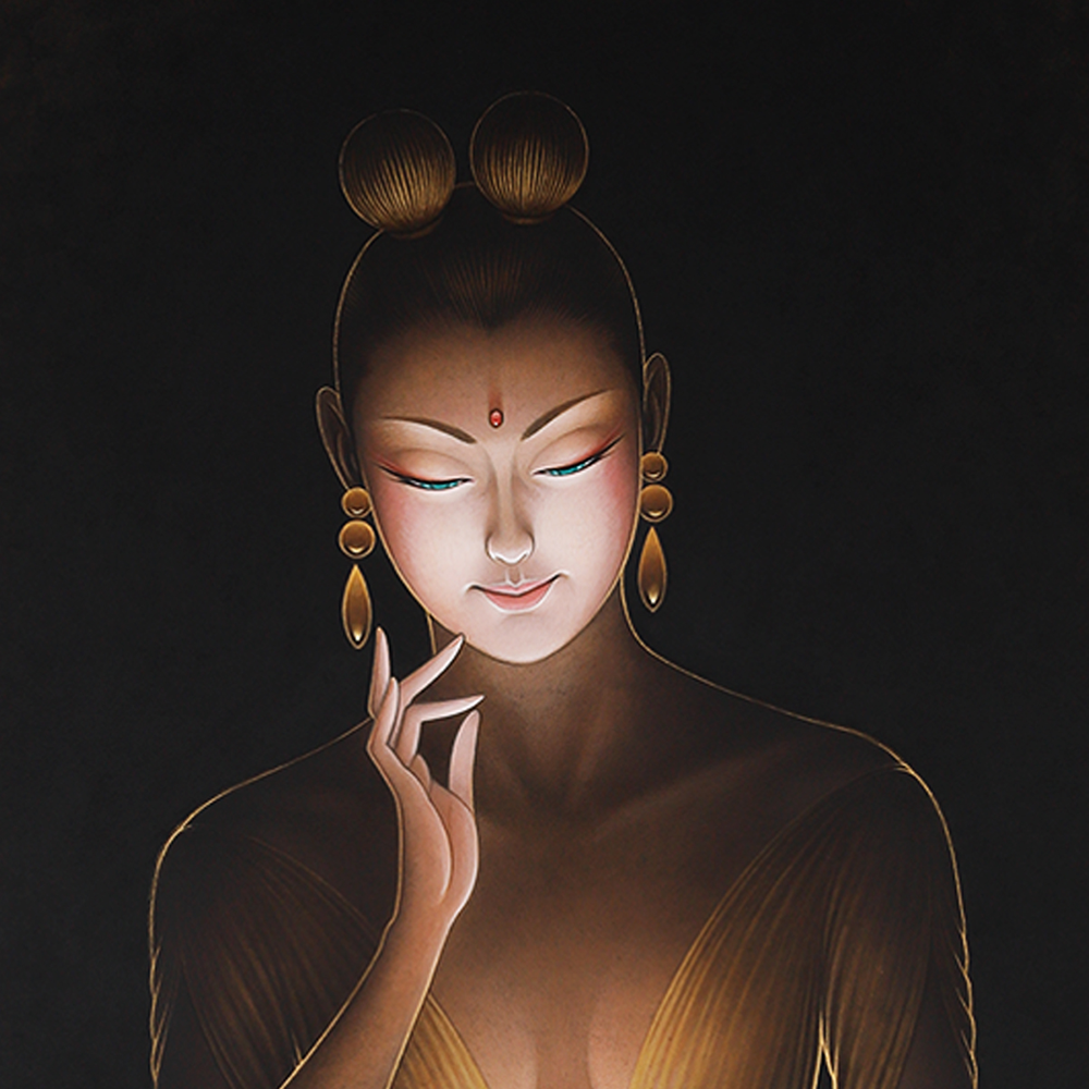 現代の人々を救う「鶴田流仏画の魅力」弥勒菩薩：ICHIRO 仏画案内01