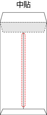 封筒の貼り合わせについて｜中貼り横貼り｜センター貼りサイド貼り